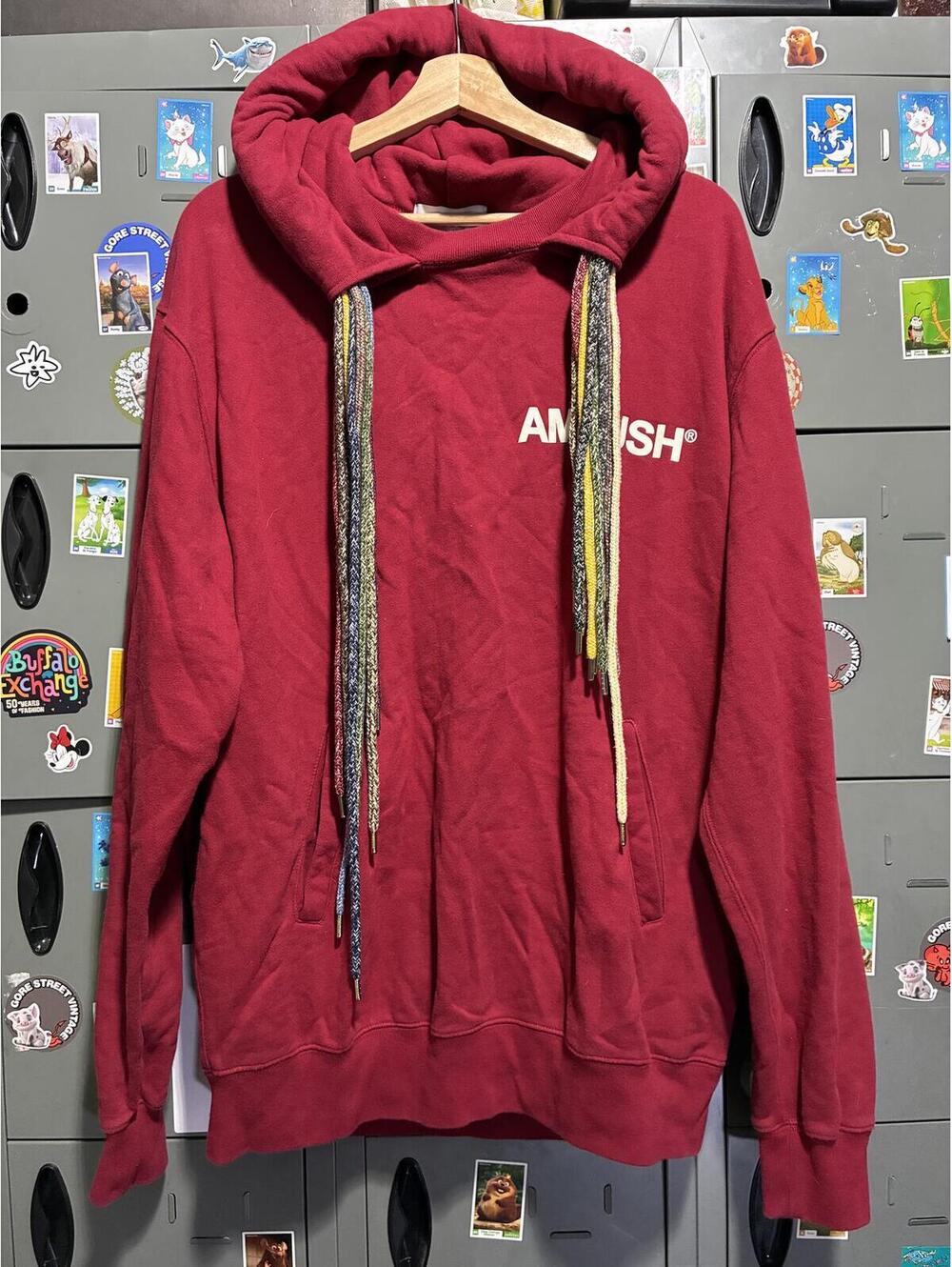 AMBUSH red hoodie extra strings size 3 made in Japan 24x30